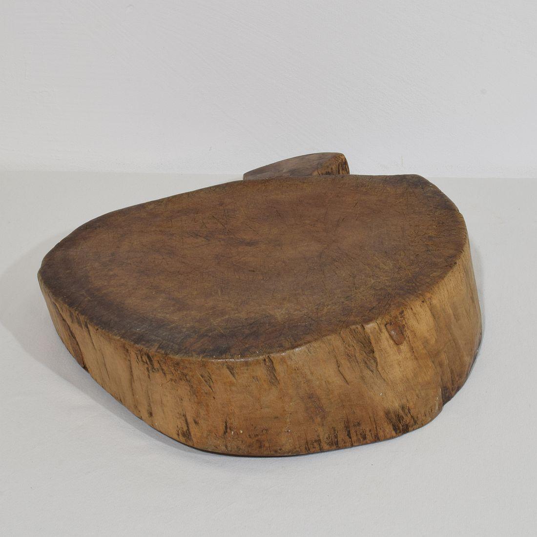 French 19th Century, Thick Wooden Chopping or Cutting Board For Sale 9