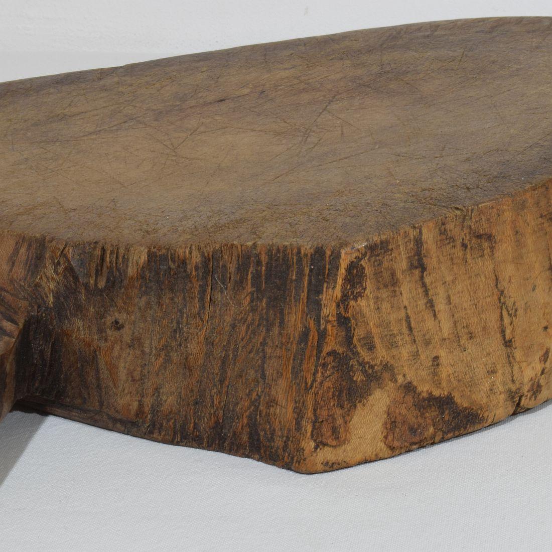 French 19th Century, Thick Wooden Chopping or Cutting Board For Sale 10
