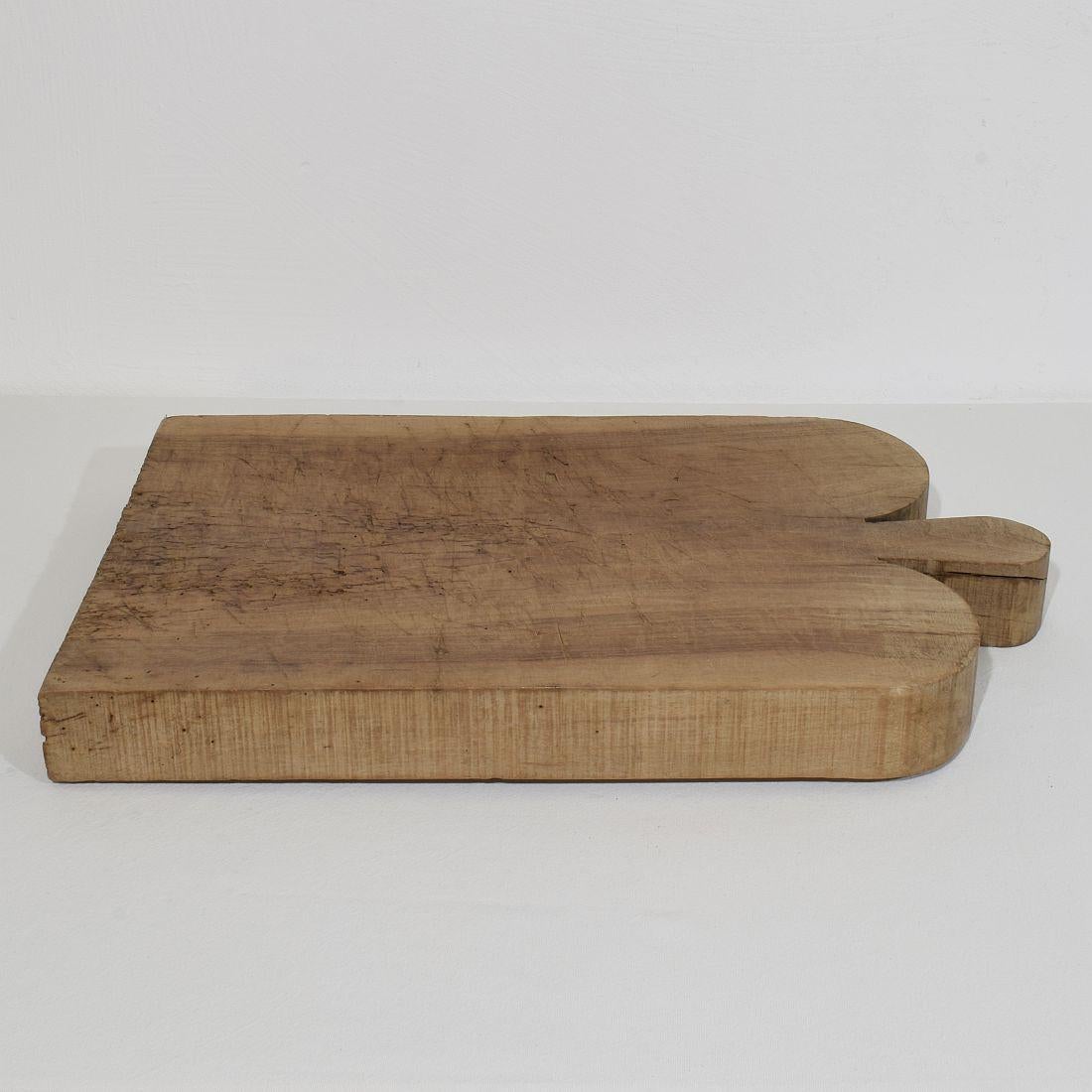 French 19th Century, Thick Wooden Chopping or Cutting Board 12
