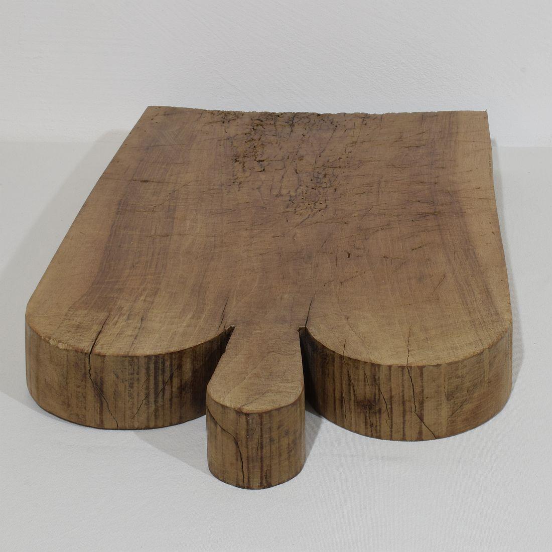 French 19th Century, Thick Wooden Chopping or Cutting Board 13