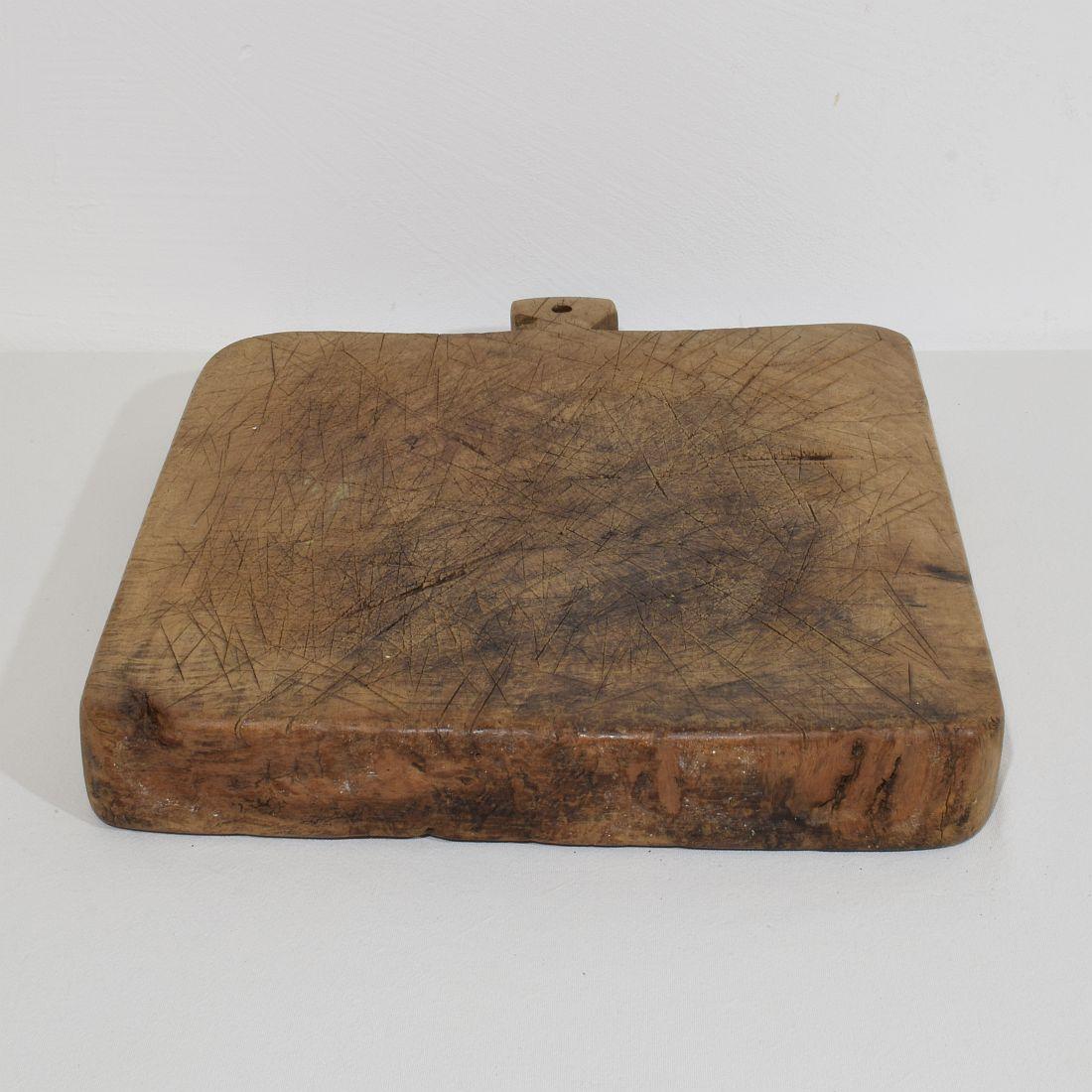 French 19th Century, Thick Wooden Chopping or Cutting Board For Sale 12