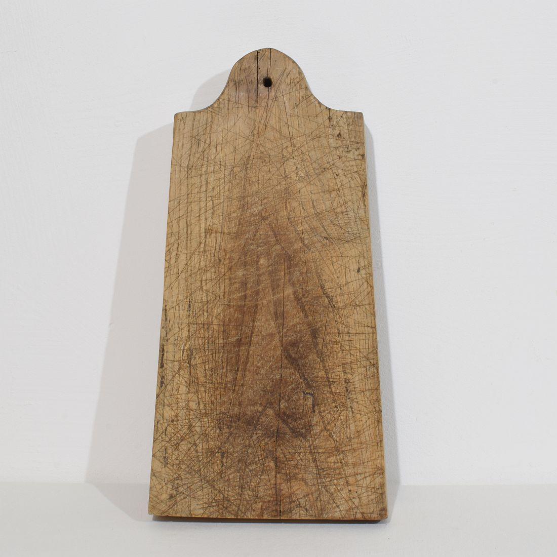 French Provincial French 19th Century, Thick Wooden Chopping or Cutting Board For Sale