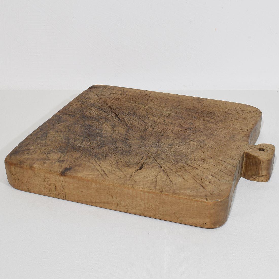 French Provincial French 19th Century, Thick Wooden Chopping or Cutting Board For Sale
