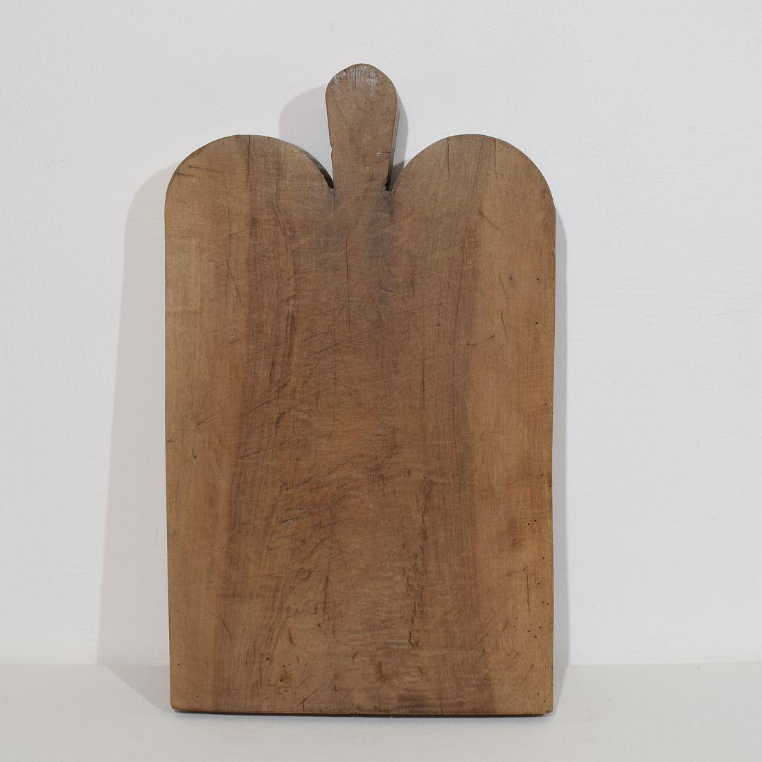 French 19th Century, Thick Wooden Chopping or Cutting Board 1