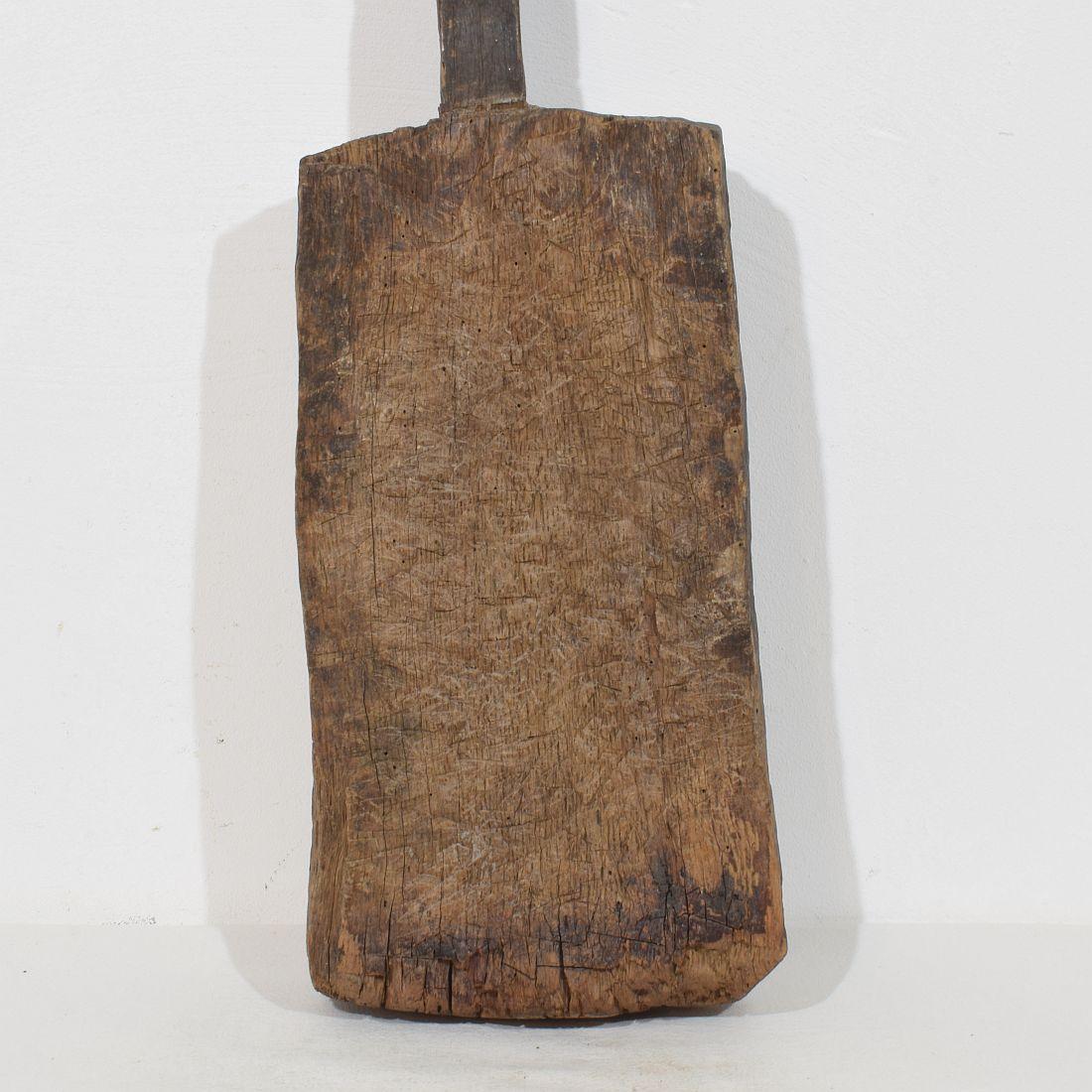 Französisches Schneidebrett aus dem 19. Jahrhundert, dickes Holz im Angebot 2