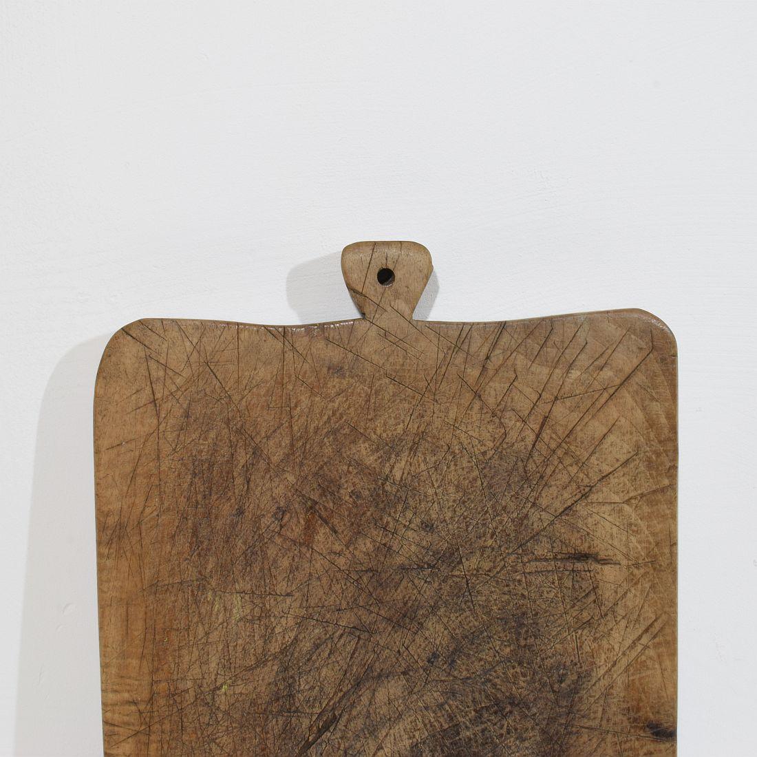 French 19th Century, Thick Wooden Chopping or Cutting Board For Sale 3