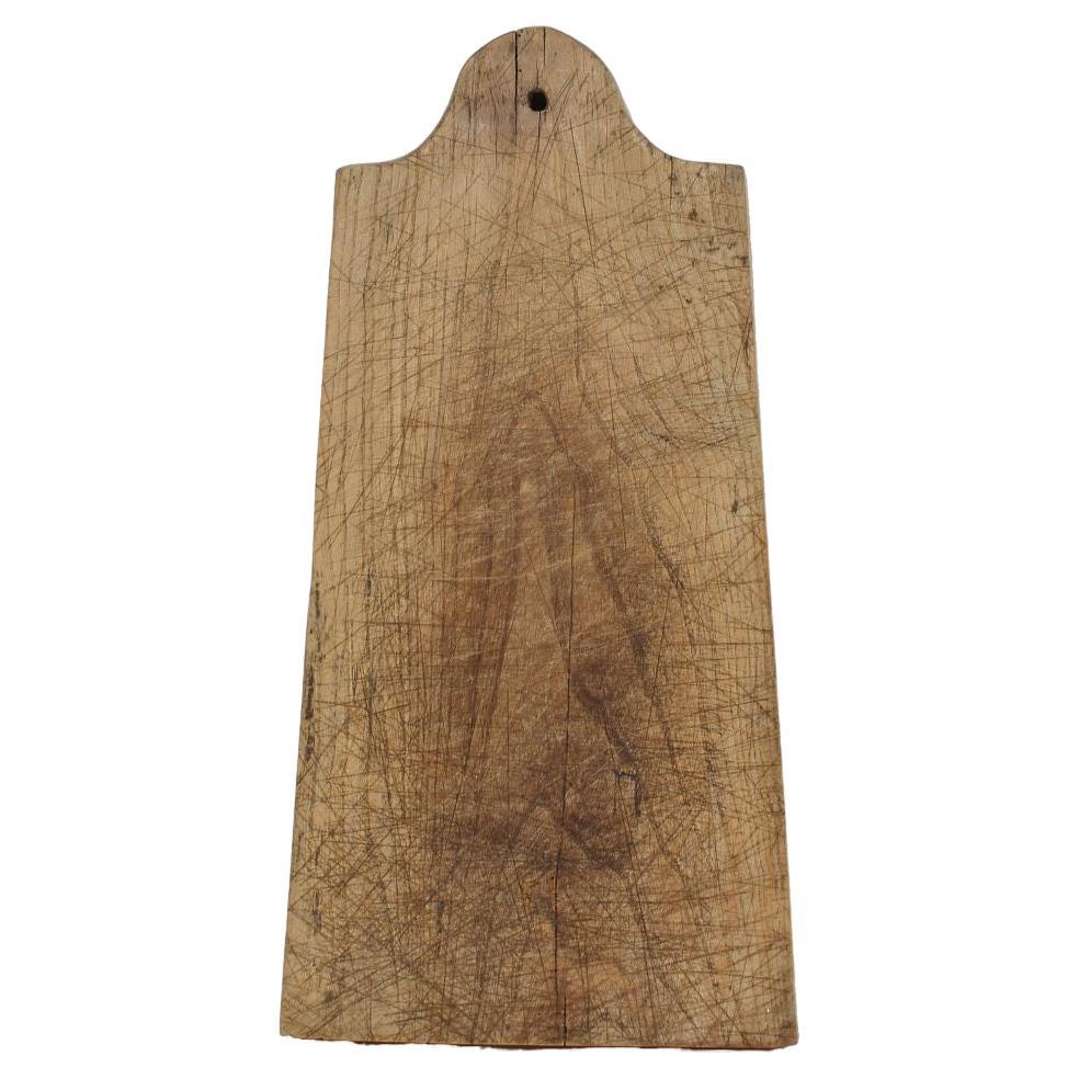 French 19th Century, Thick Wooden Chopping or Cutting Board For Sale