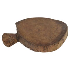 French 19th Century, Thick Wooden Chopping or Cutting Board