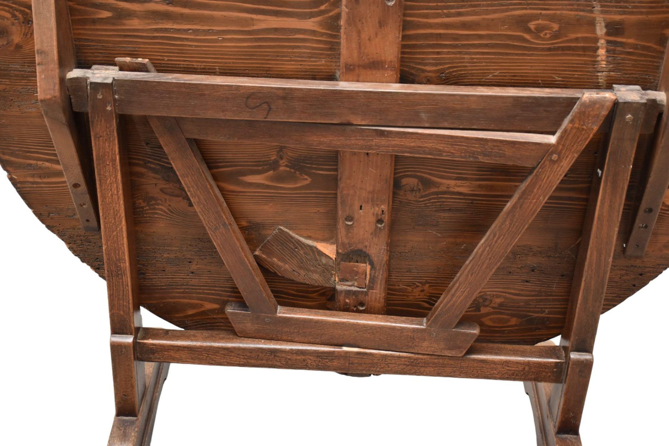 French 19th Century Tilt Top Wine Tasting Table 1