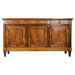 French 19th Century Transitional Burl Walnut Enfilade