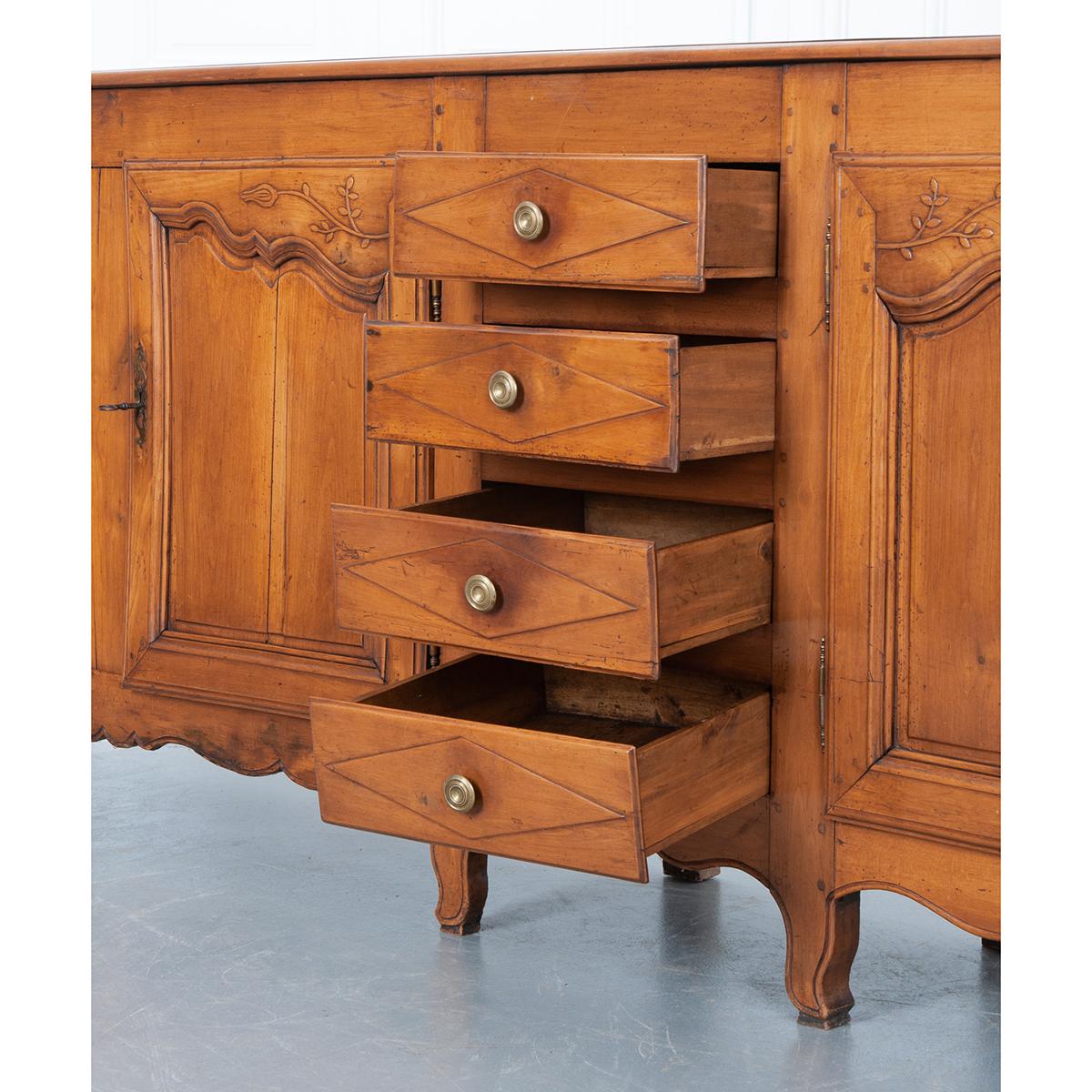 French 19th Century Transitional Fruitwood Enfilade 8