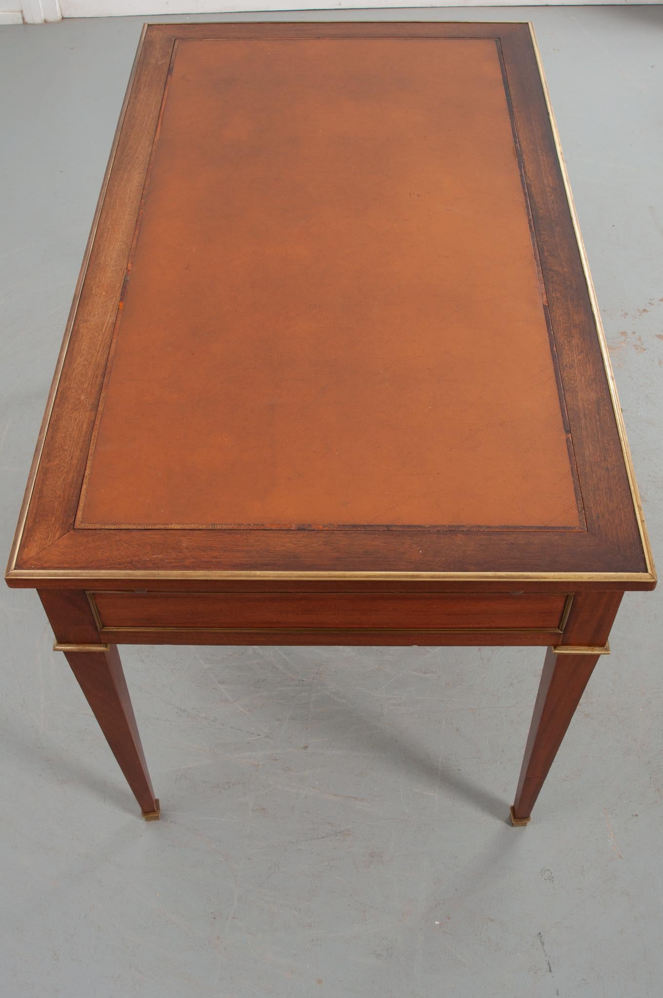 Wood French 19th Century Transitional Mahogany Desk