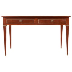 French 19th Century Transitional Mahogany Desk