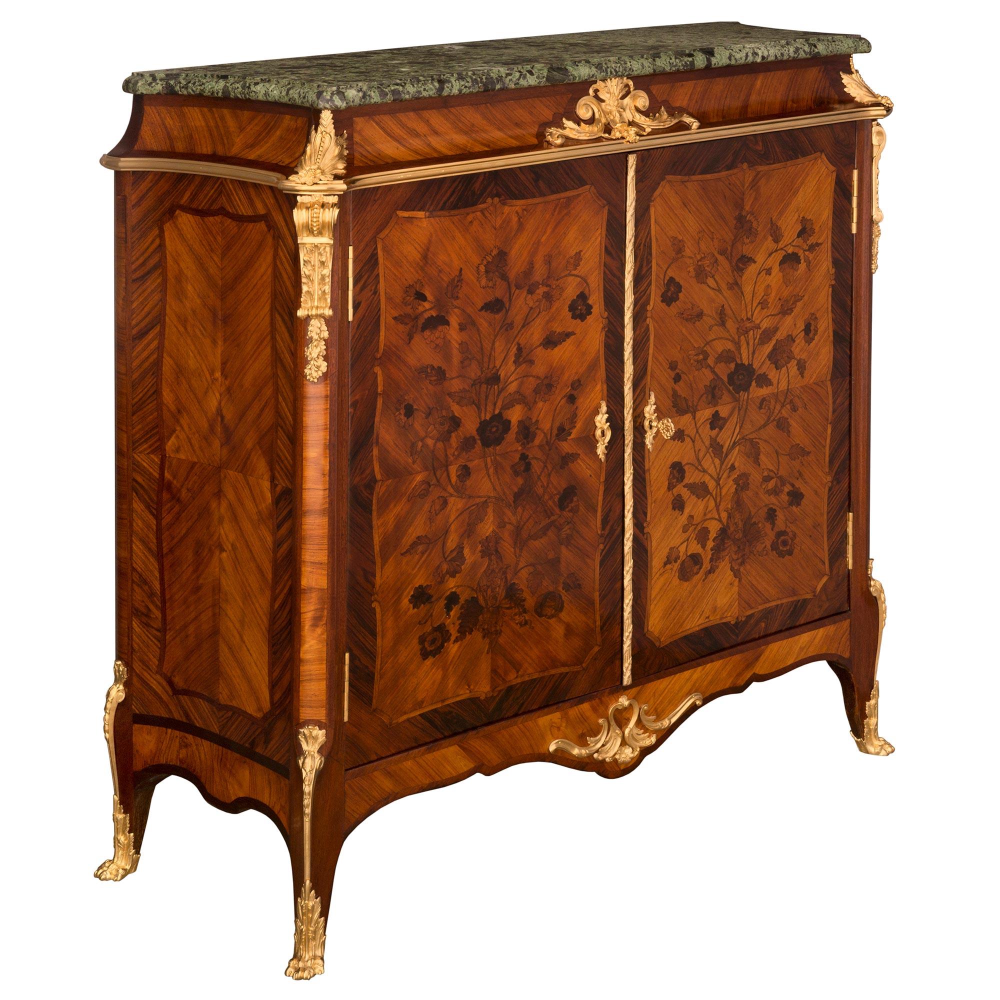 Ormolu French 19th Century Transitional St. Belle Époque Period Cabinet For Sale