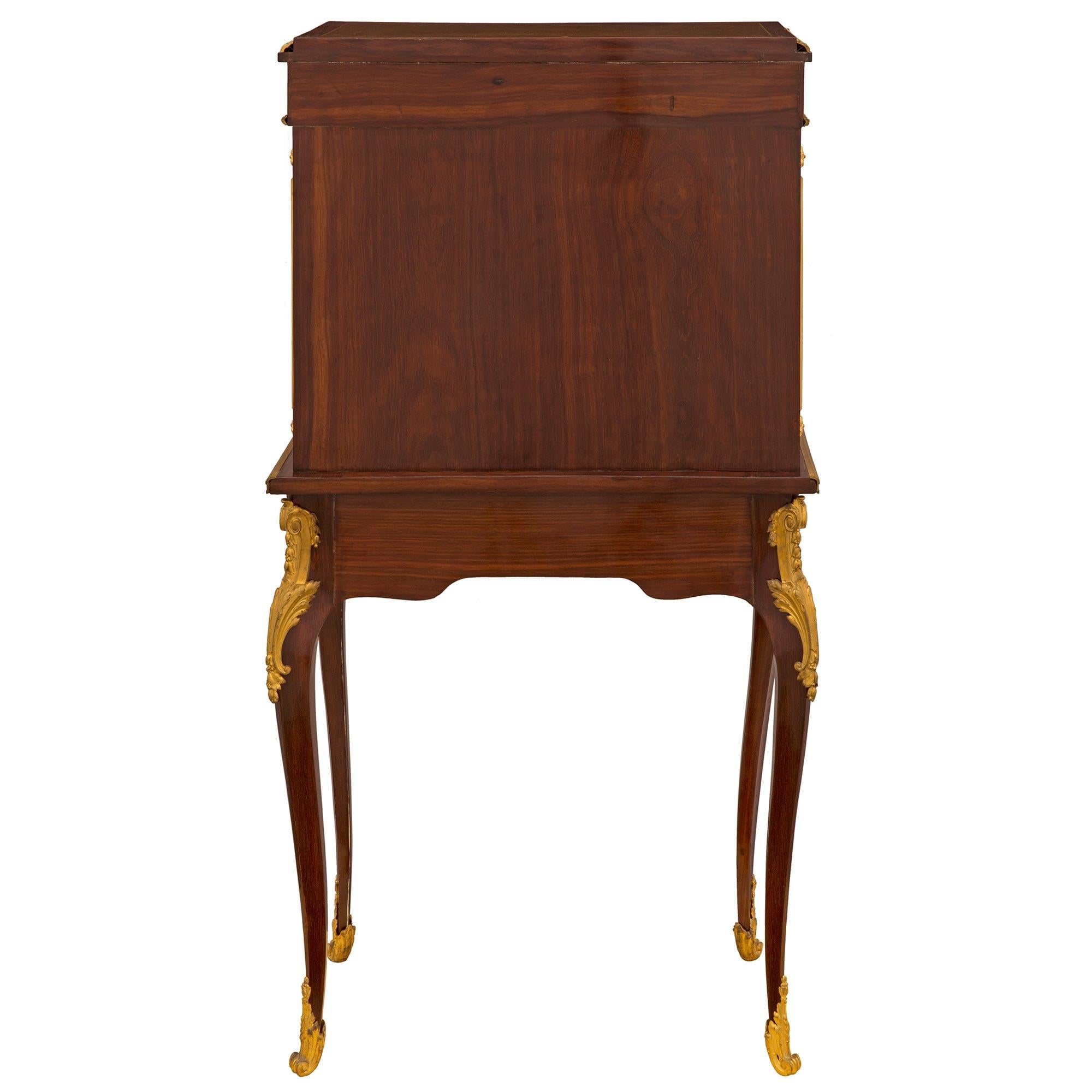 French 19th Century Transitional St. Mahogany And Ormolu Cabinet/Secretary Desk For Sale 3