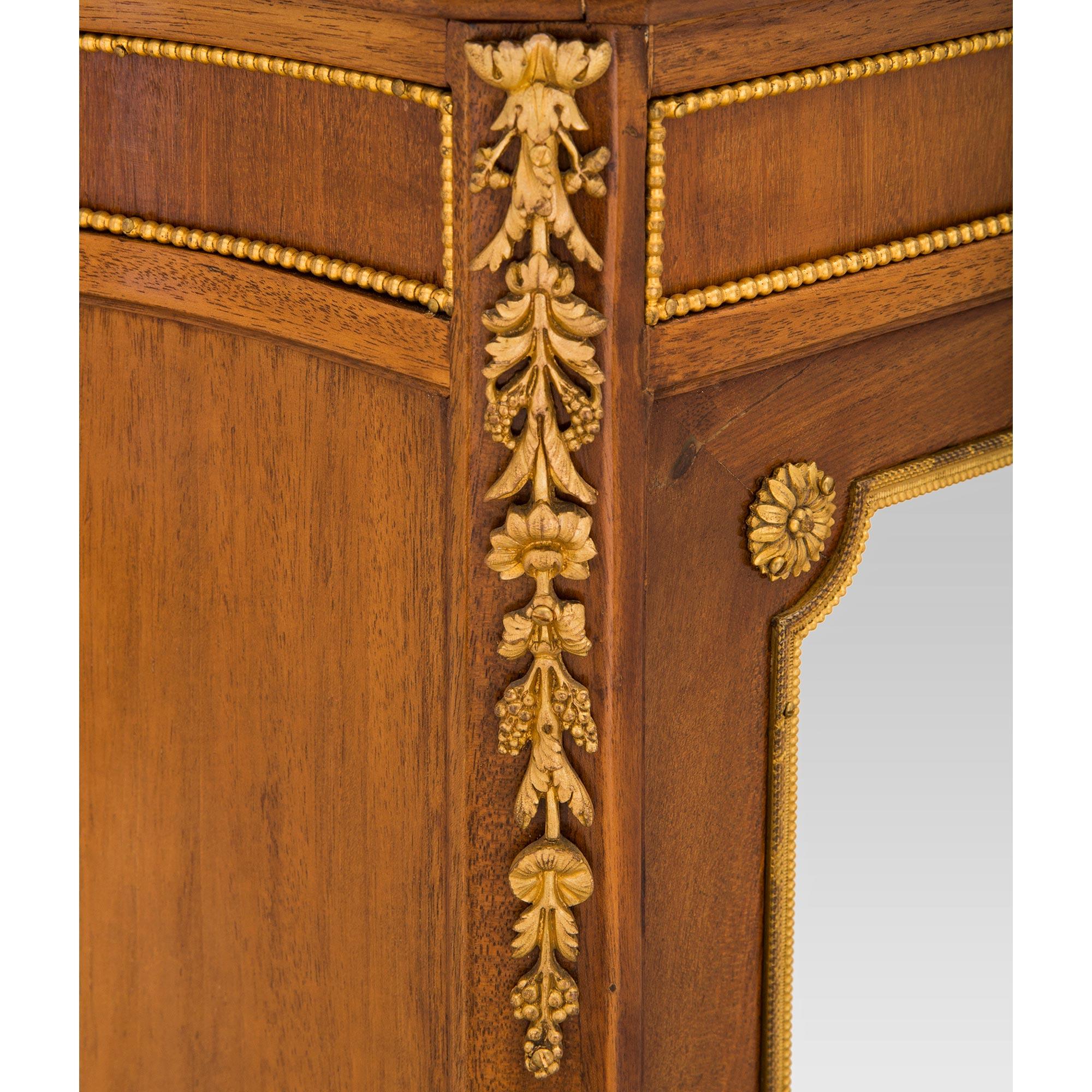 French 19th Century Transitional St. Mahogany Cabinet For Sale 2