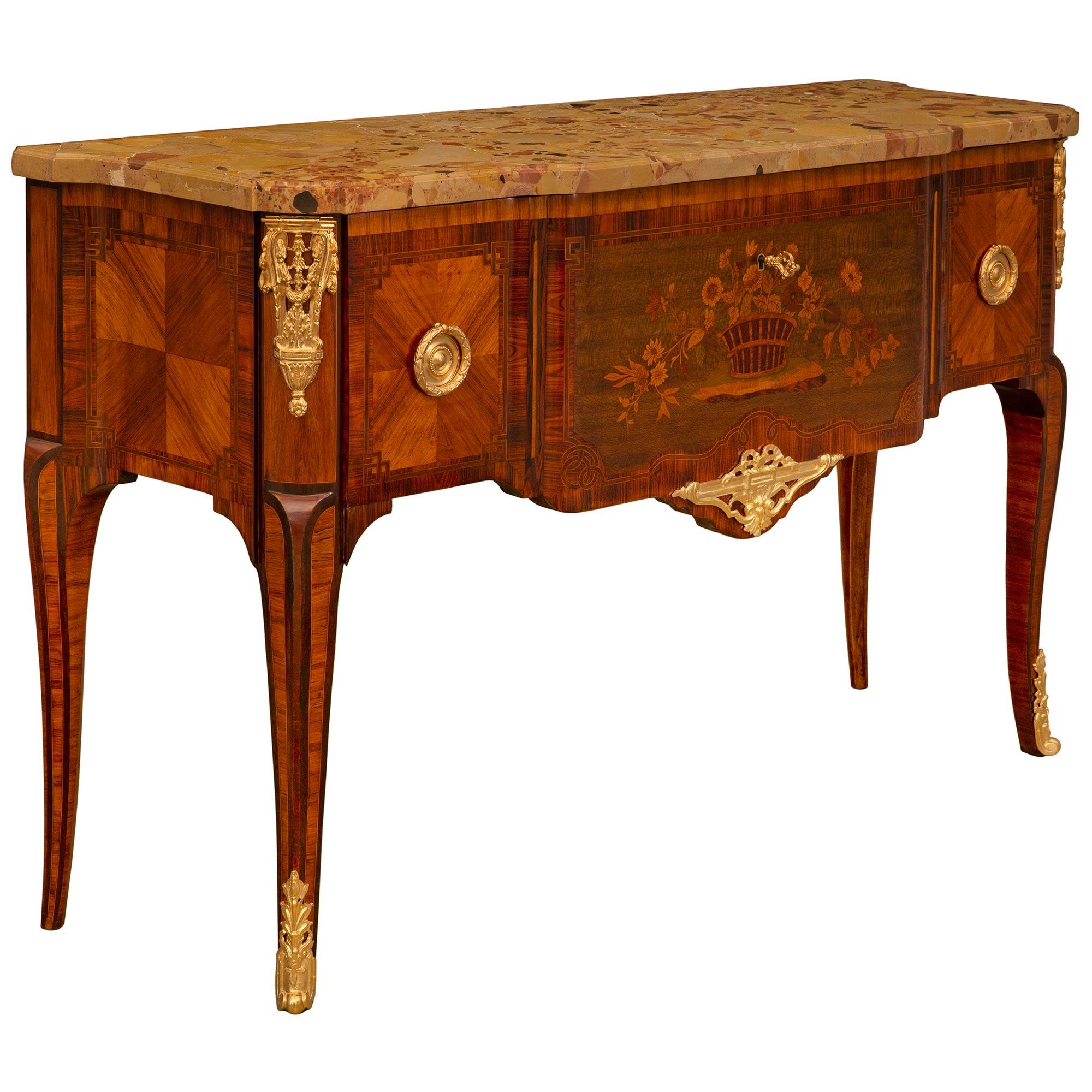 Ormolu French 19th Century Transitional St. 'Perruquier' Chest, Stamped Henry Pannier For Sale