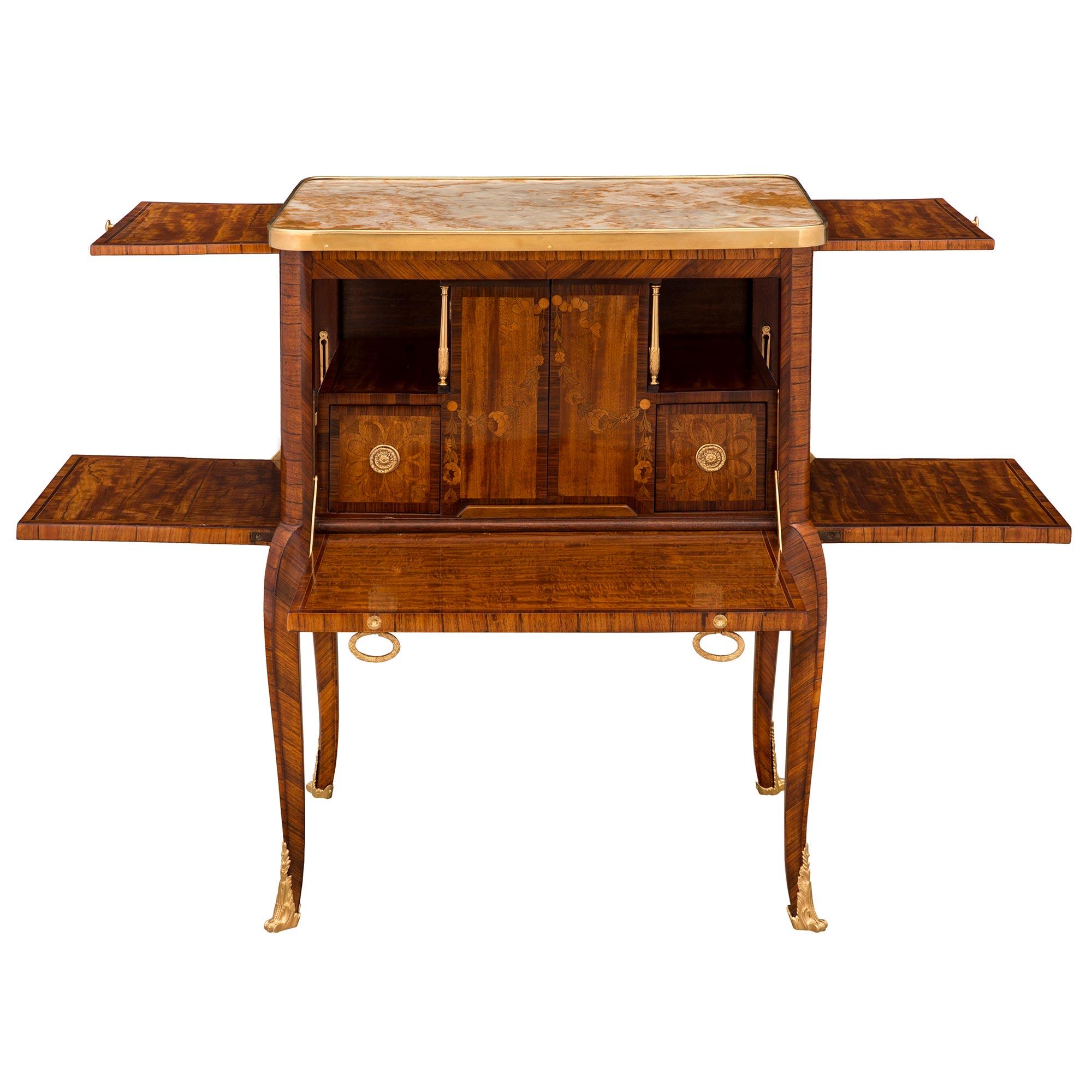 French 19th Century Transitional Style Bonheur du Jour In Good Condition For Sale In West Palm Beach, FL