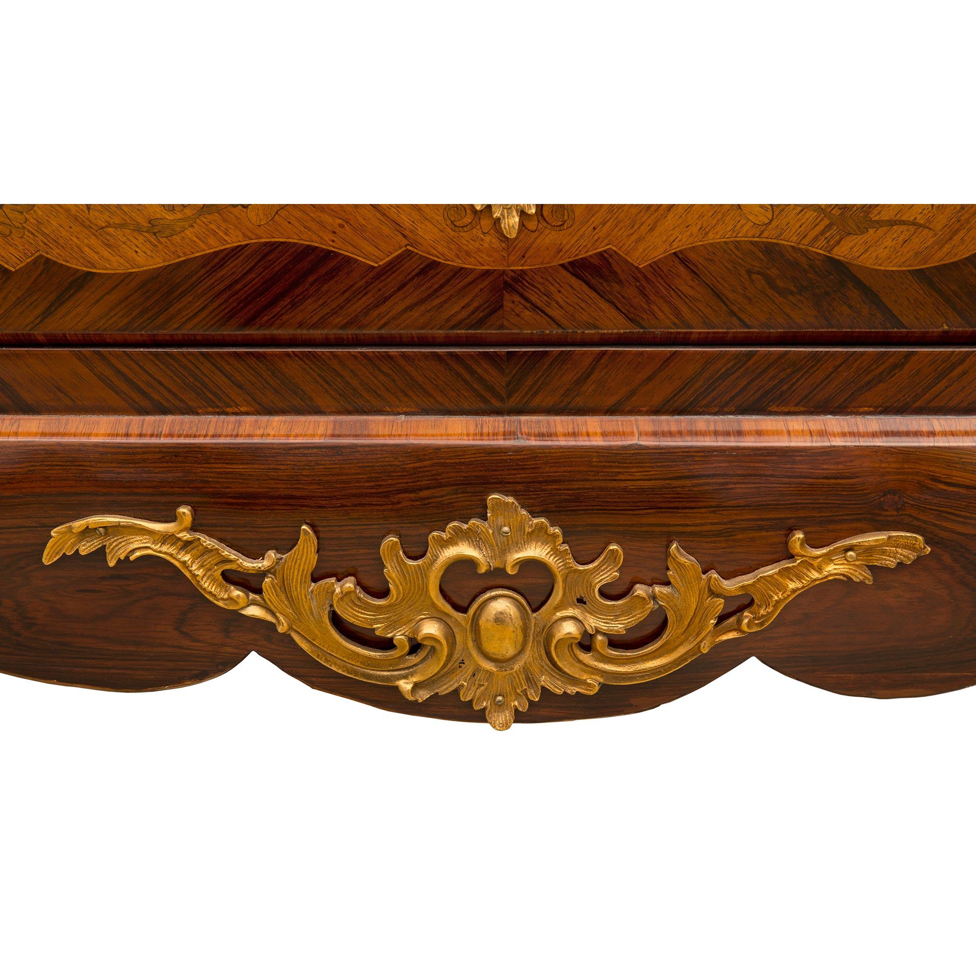 French, 19th Century, Transitional Style Tulipwood and Kingwood Secretary For Sale 9