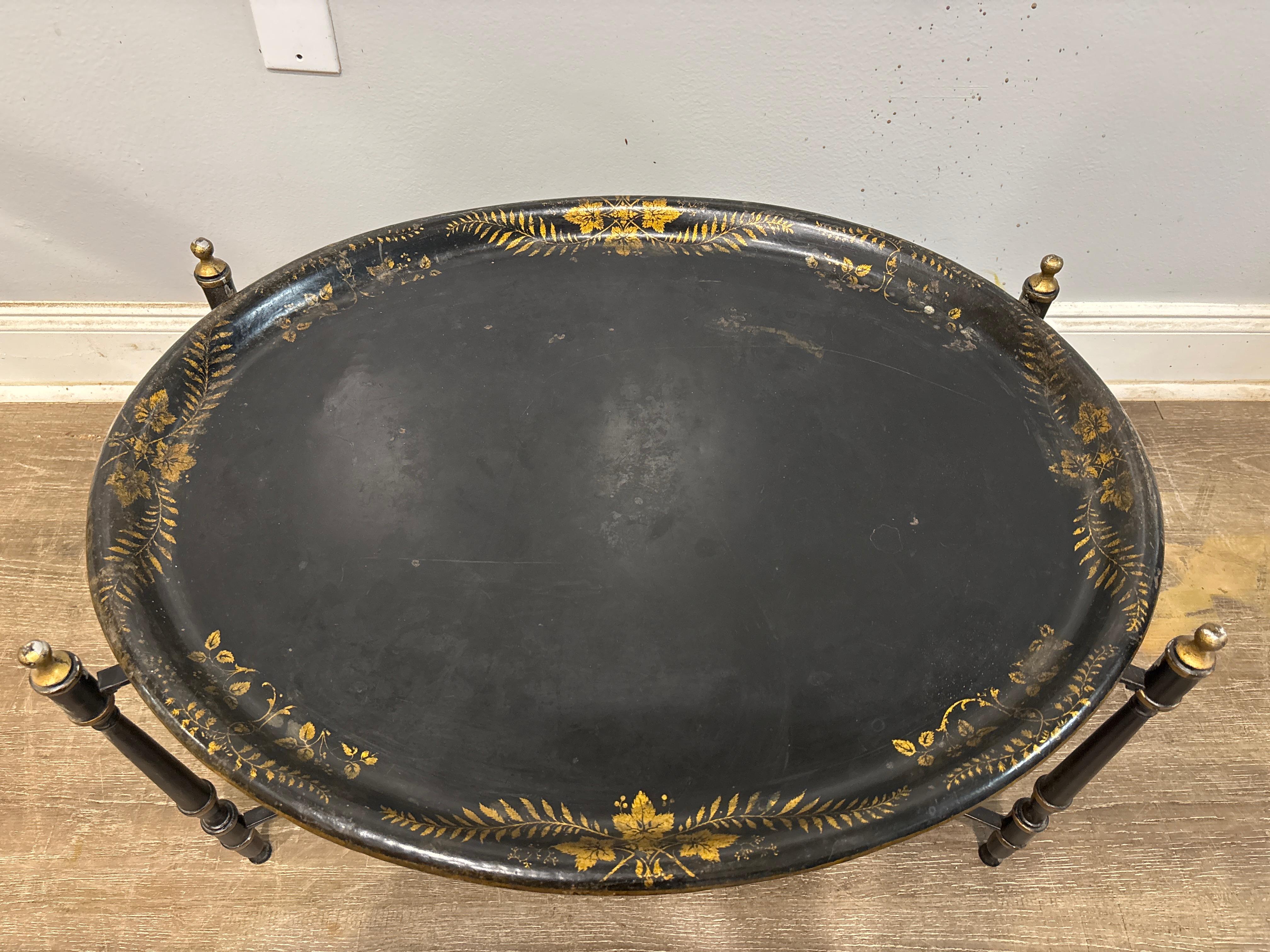Gilt French 19th Century Tray Table For Sale