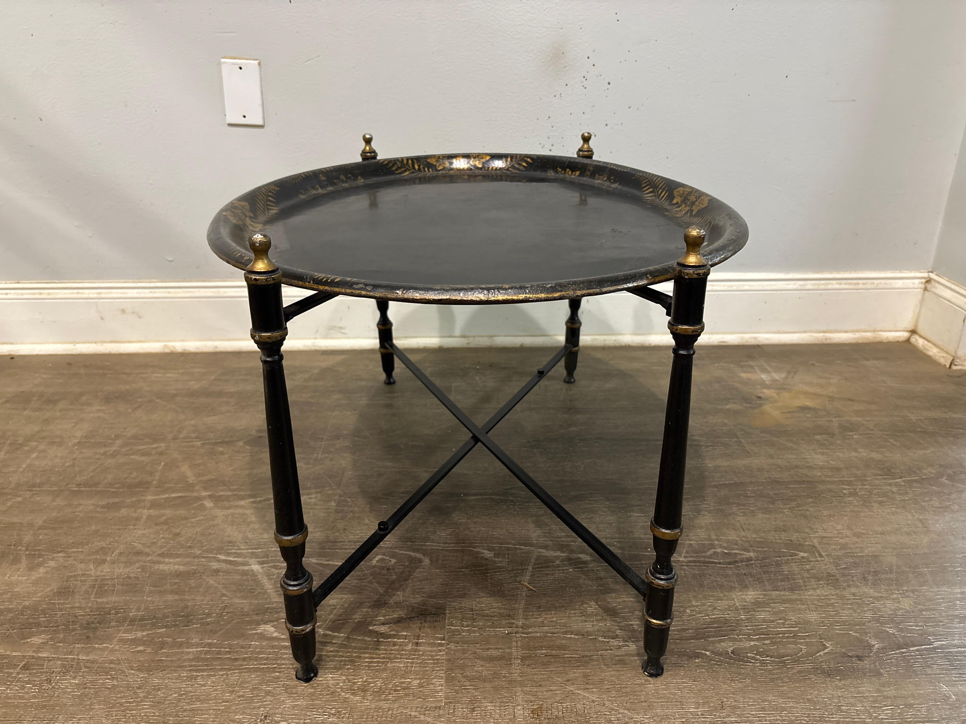 Metal French 19th Century Tray Table For Sale