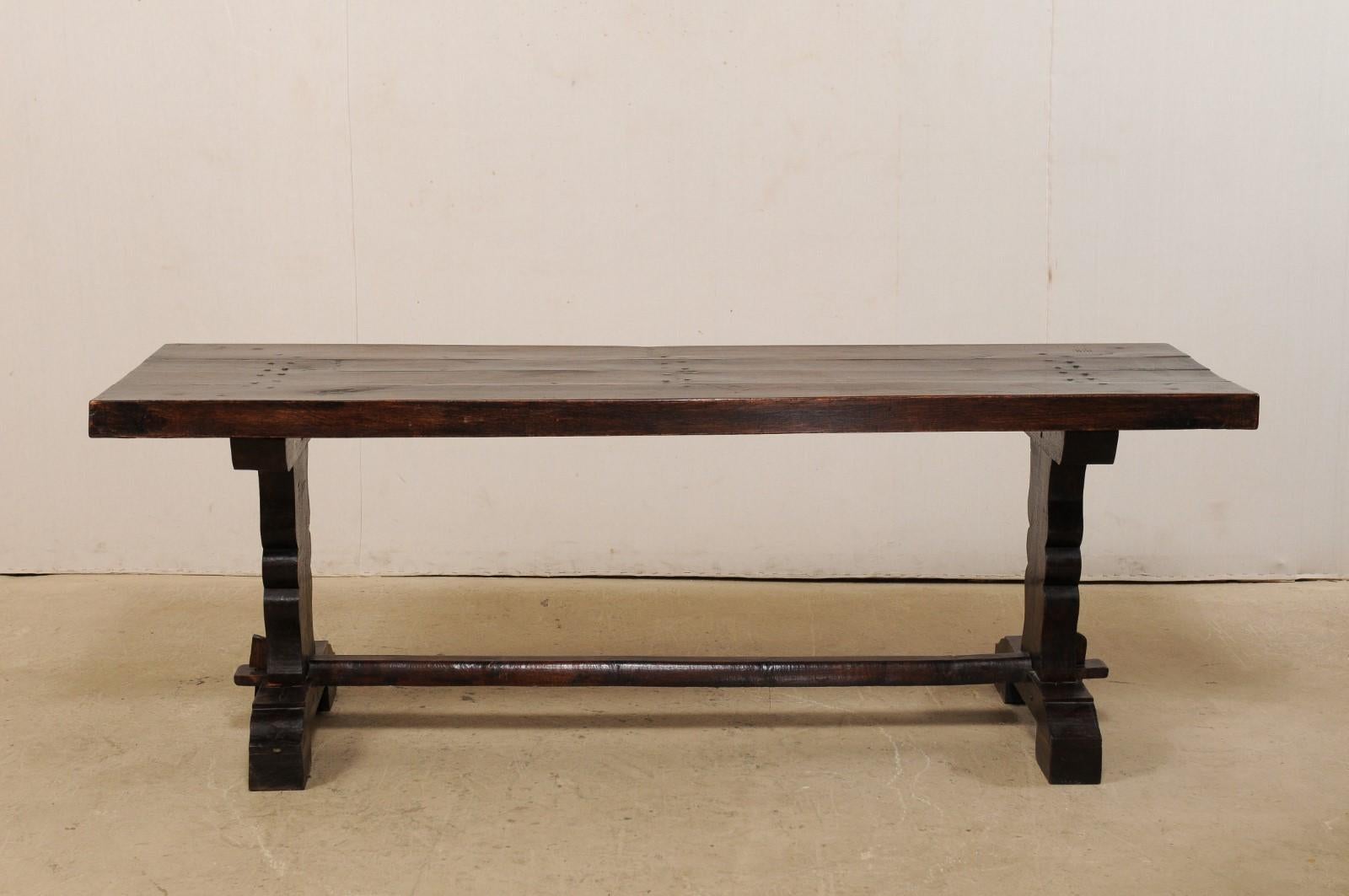 French 19th Century Trestle Table 6