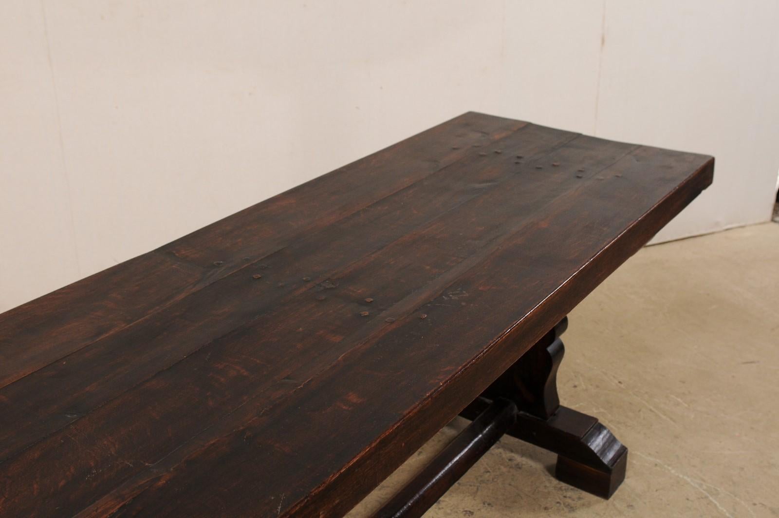 French 19th Century Trestle Table 1