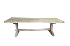 French 19th Century Trestle Table, Farm Table