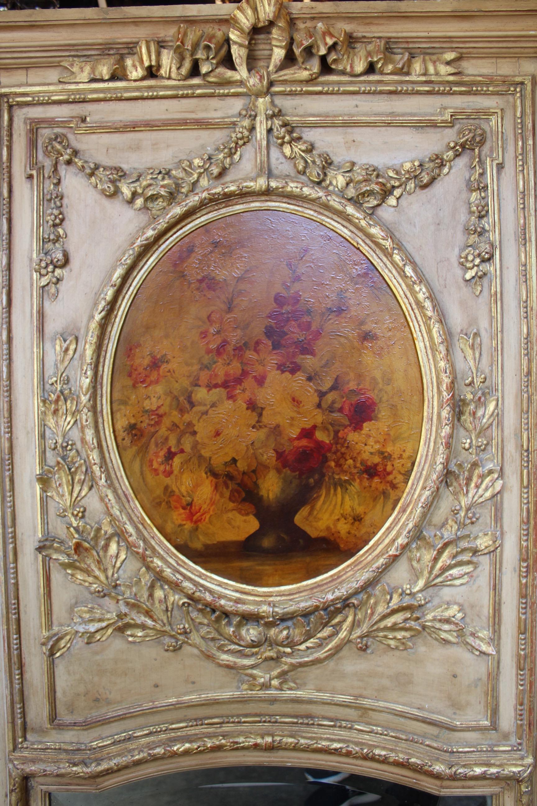 French 19th Century Trumeau Mirror 13