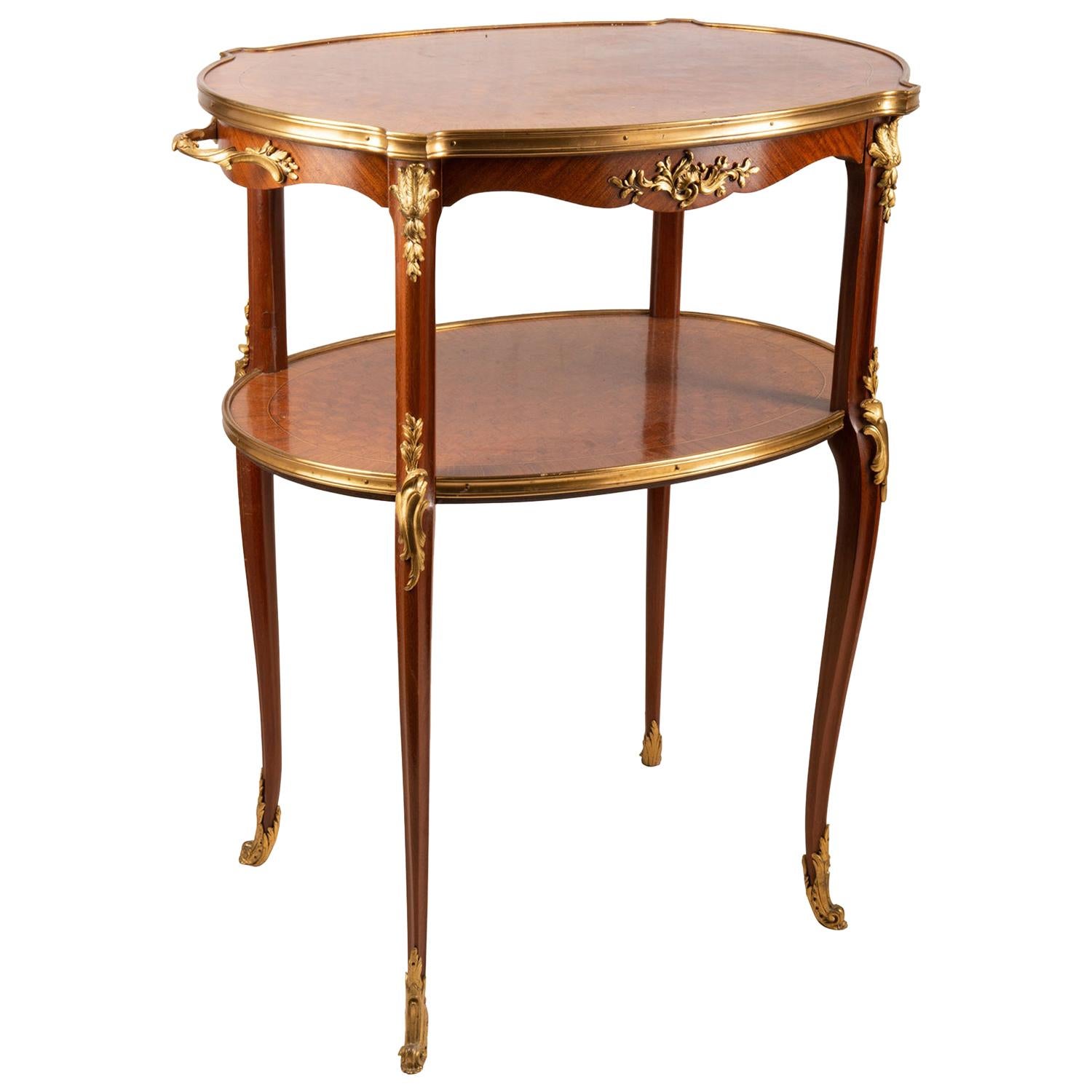 French 19th Century Two-Tier Étagère, Linke Influenced