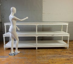 French 19th Century Two-Tiered Painted Display Table
