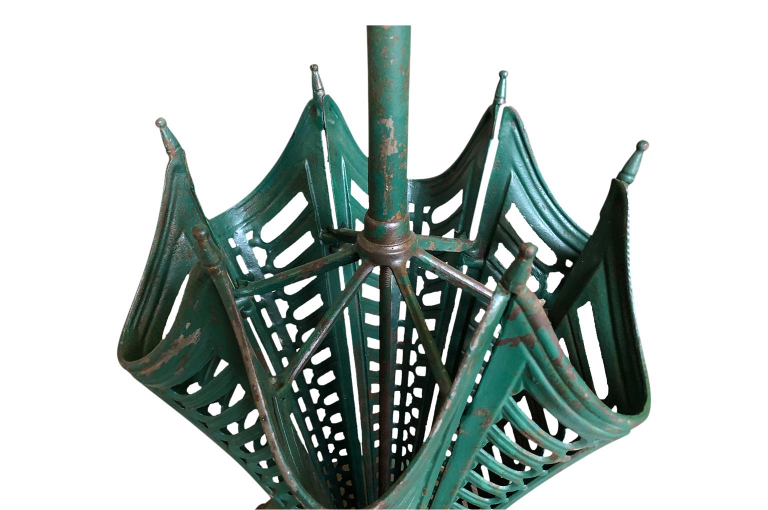Iron French 19th Century Umbrella Stand For Sale