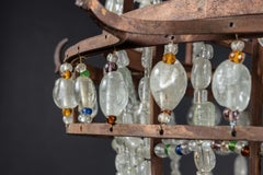 French 19th Century Unique Parisian Bistro Chandelier