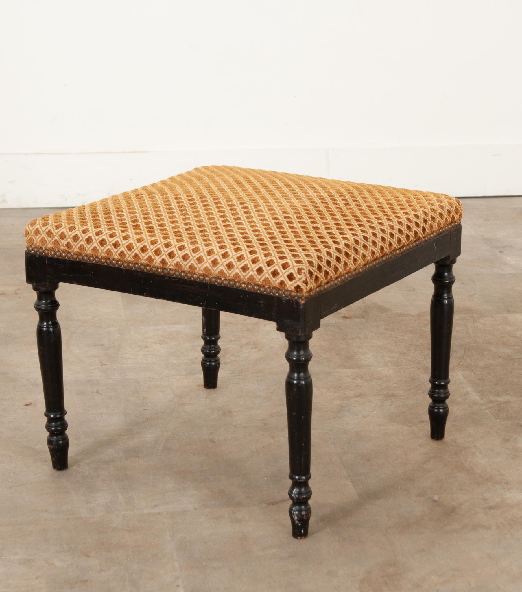 Other French 19th Century Upholstered Stool For Sale