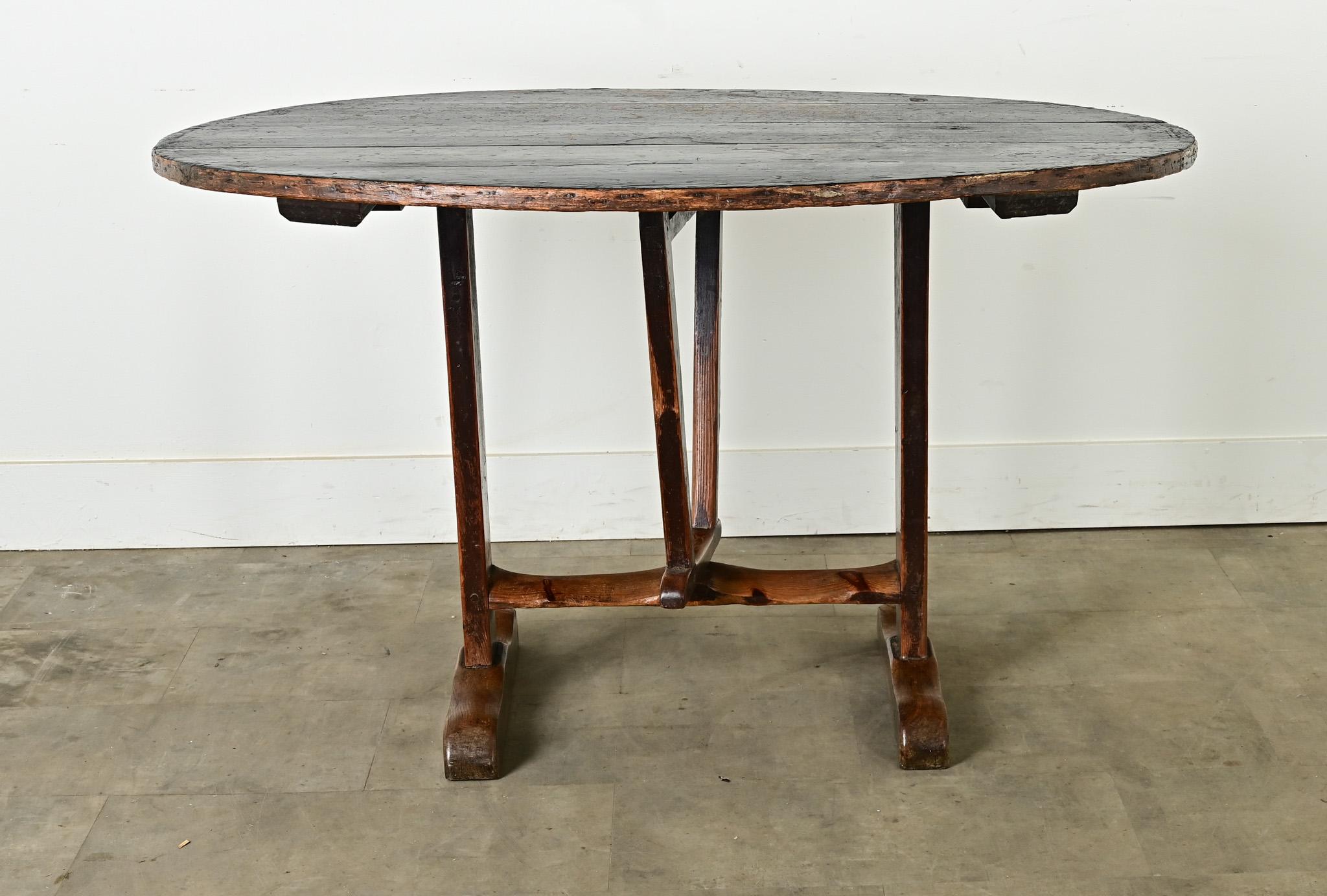 French 19th Century Vendange Table 4