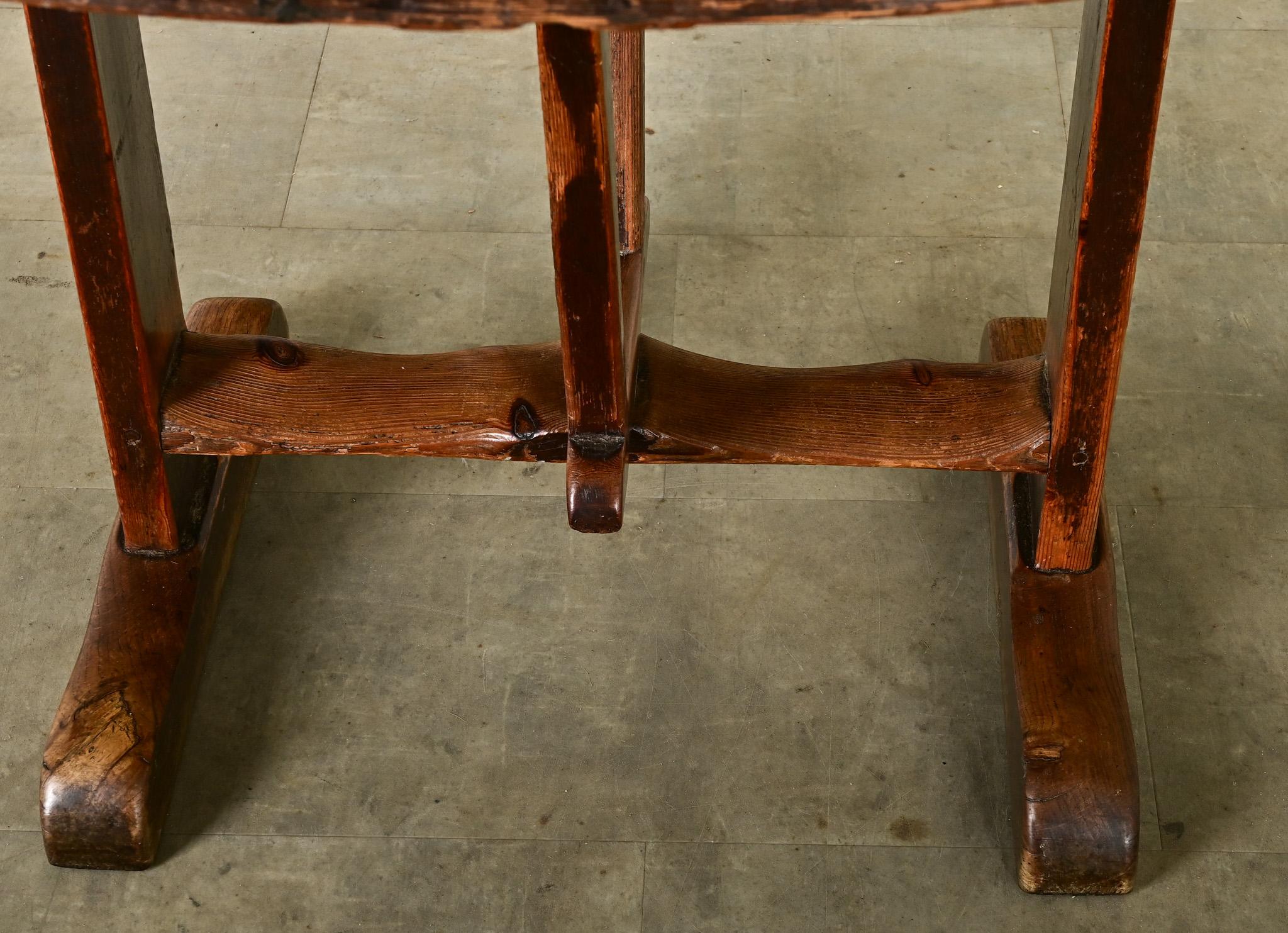 Wood French 19th Century Vendange Table