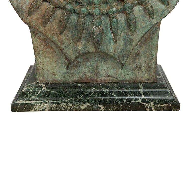 French 19th Century Verdigris Patinated Bronze Statue of Juno For Sale 2