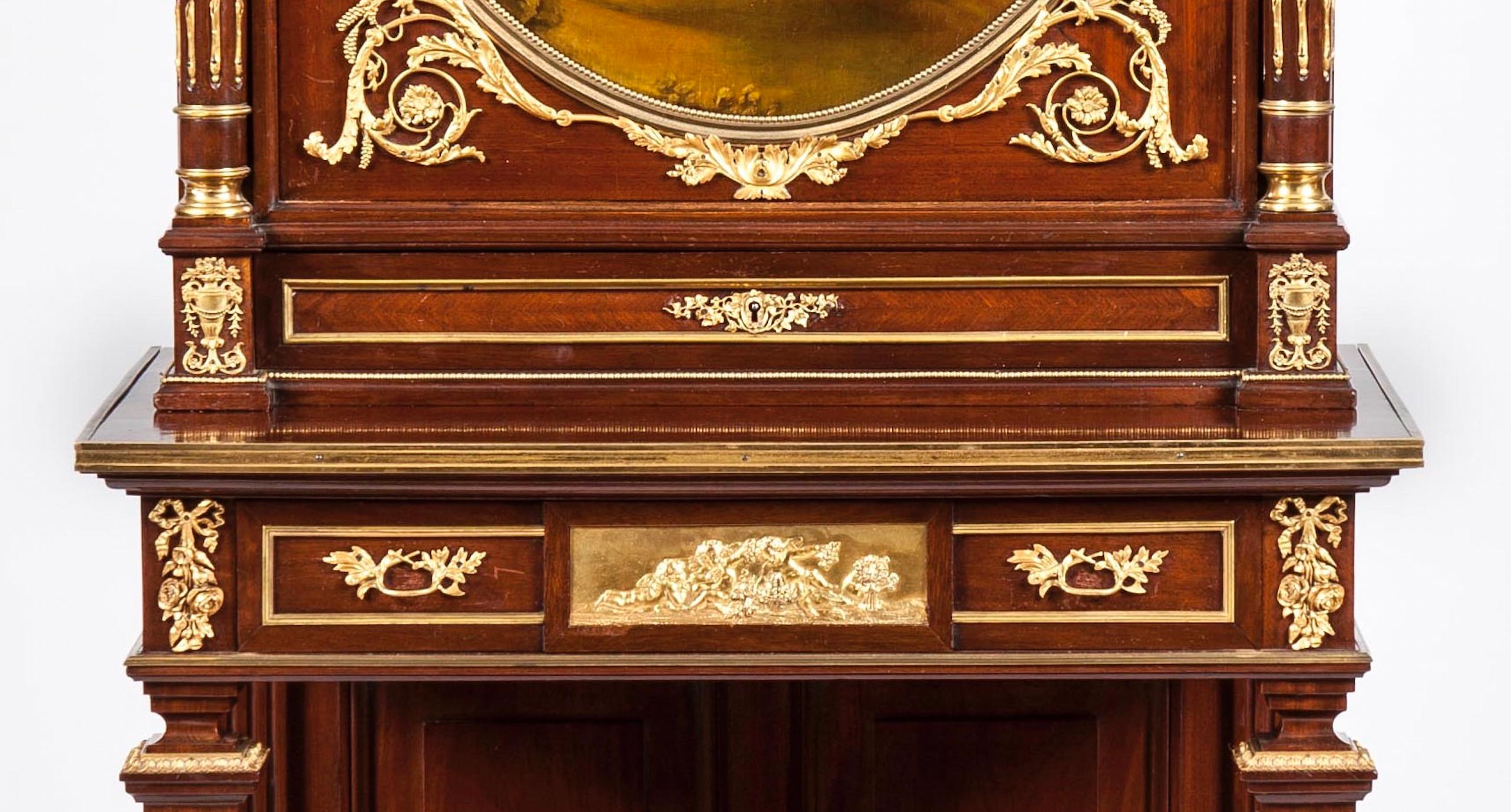 Französischer Vernis Martin-Schrank des 19. Jahrhunderts mit Goldbronze-Beschlägen (Louis XVI.) im Angebot