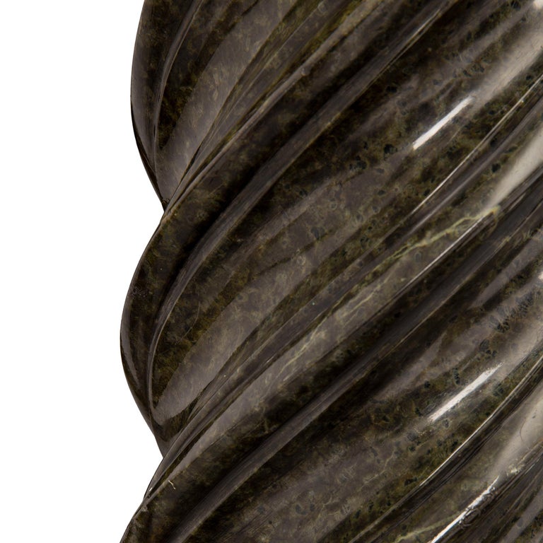 French 19th Century Vert De Patricia Marble Pedestal Column at 1stDibs