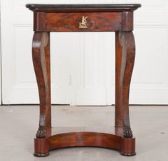 French 19th Century Walnut and Mahogany Restauration Console