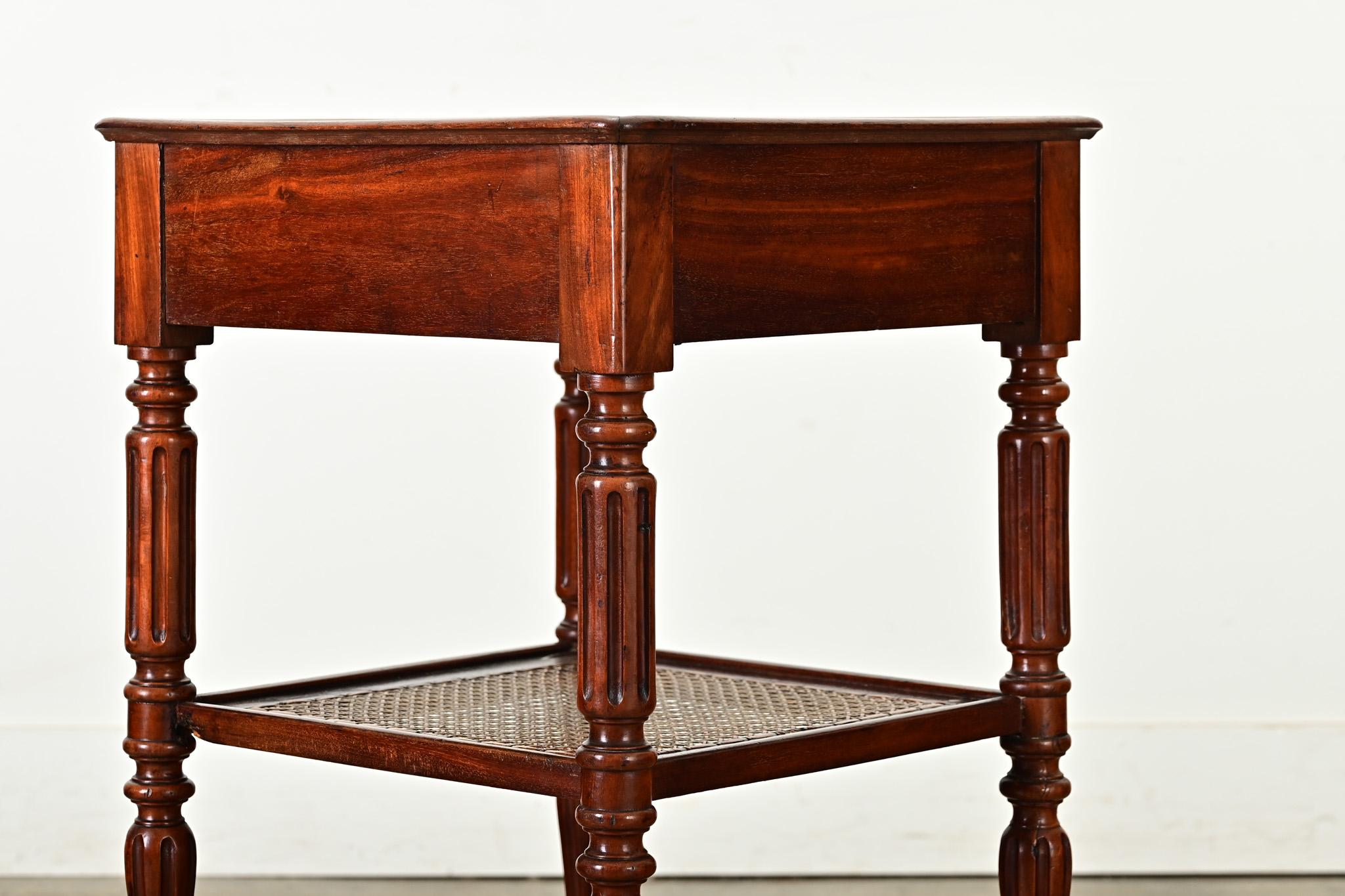 French 19th Century Walnut and Marble Etagere 4