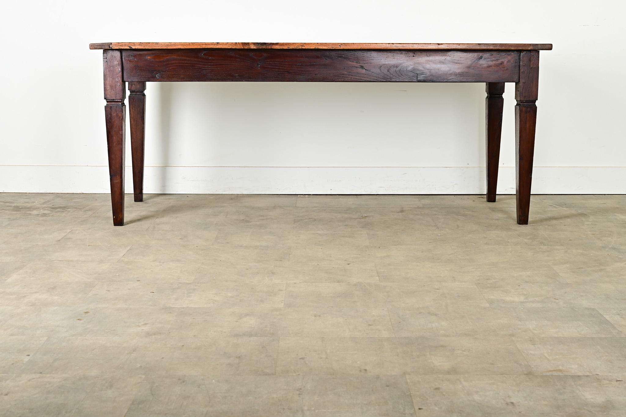 French 19th Century Walnut and Oak Dining Table 7