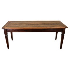 French 19th Century Walnut and Oak Dining Table