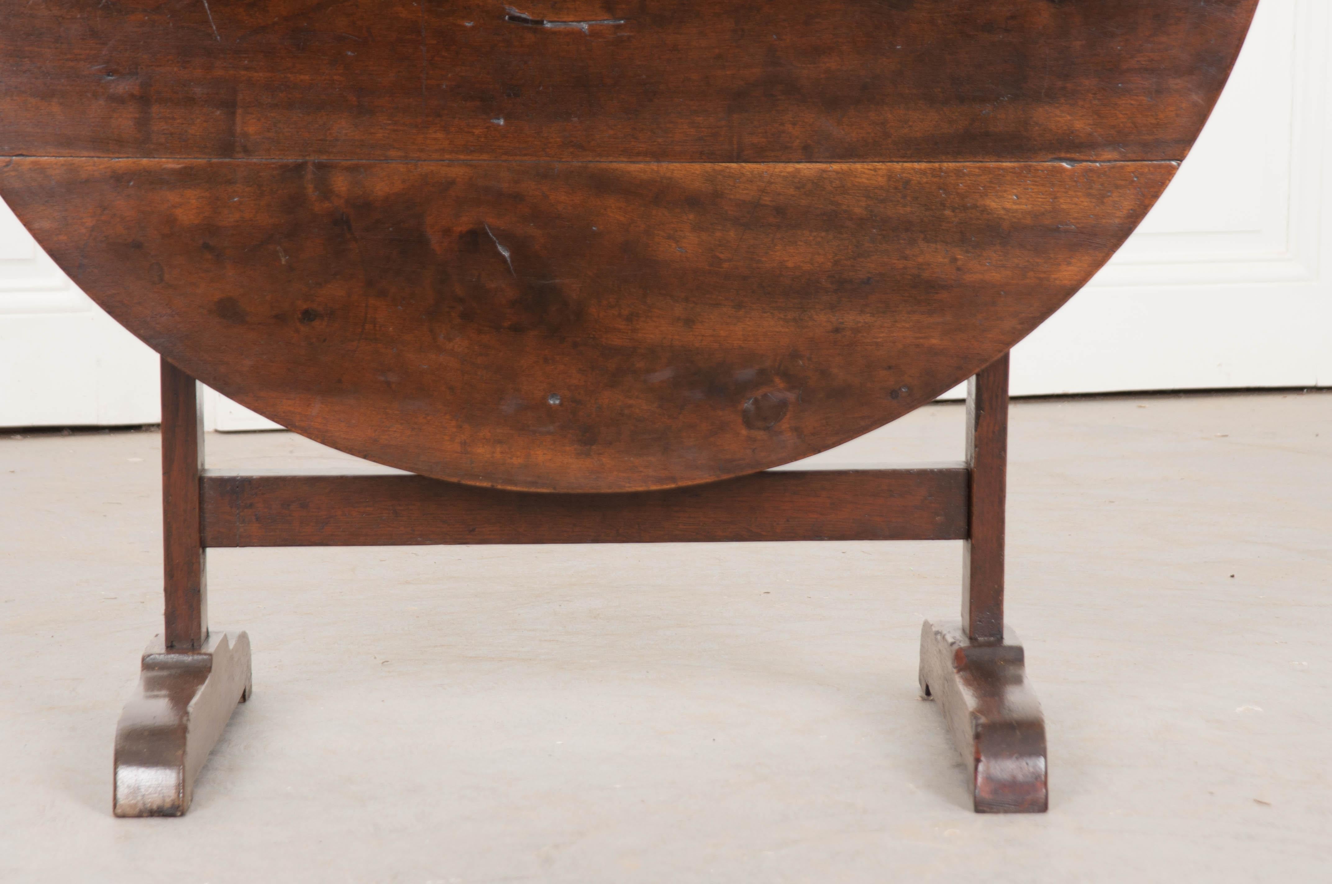French 19th Century Walnut and Oak Wine Tasters Table 2