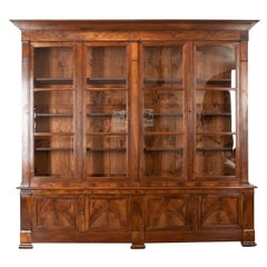 French 19th Century Walnut Bibliotheque