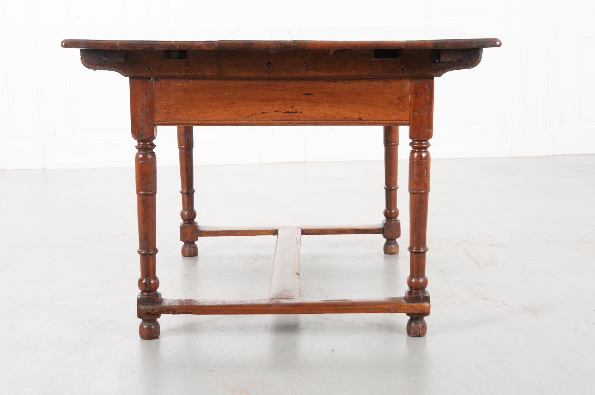 French 19th Century Walnut Center Table 5