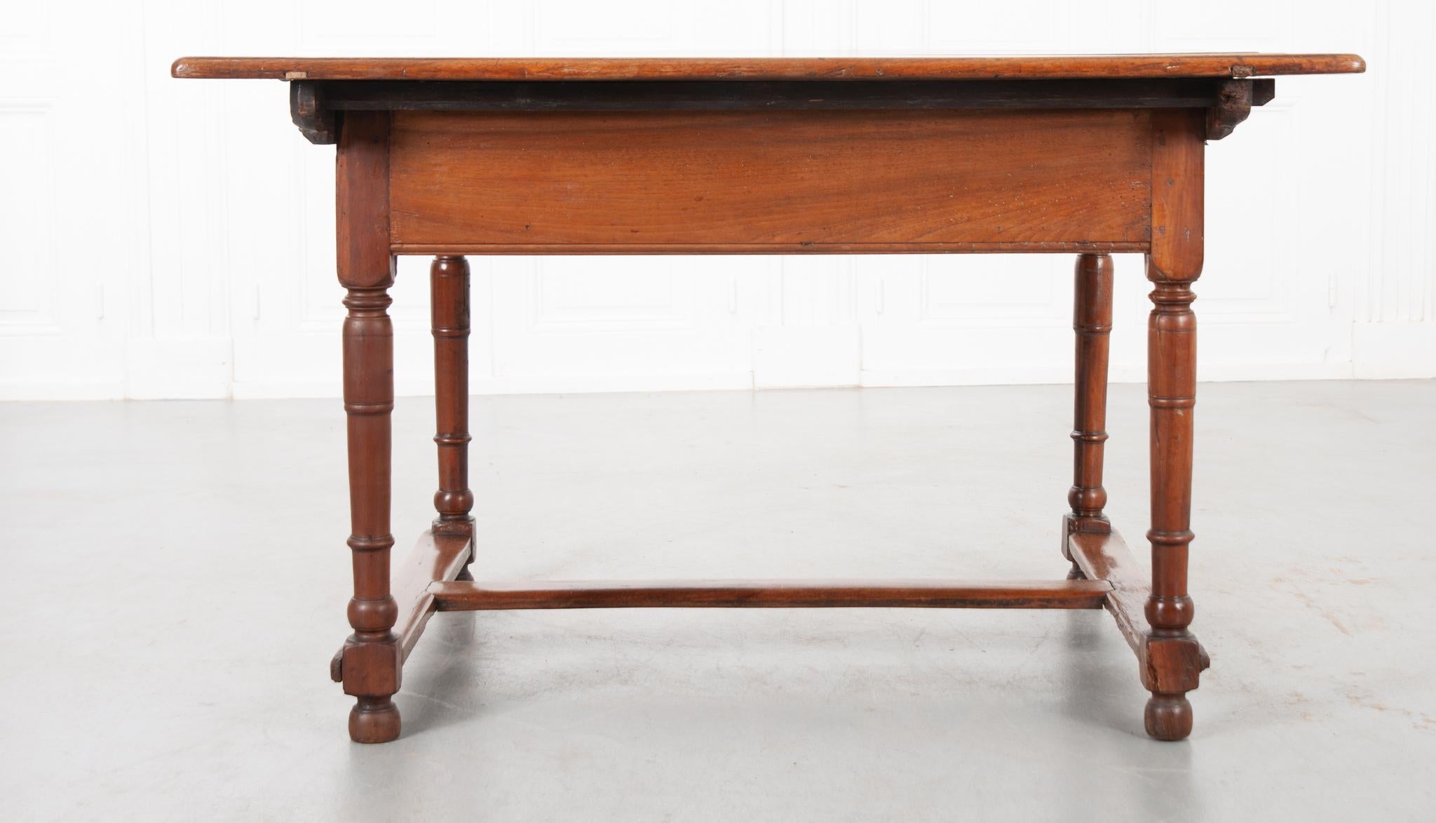 French 19th Century Walnut Center Table 6