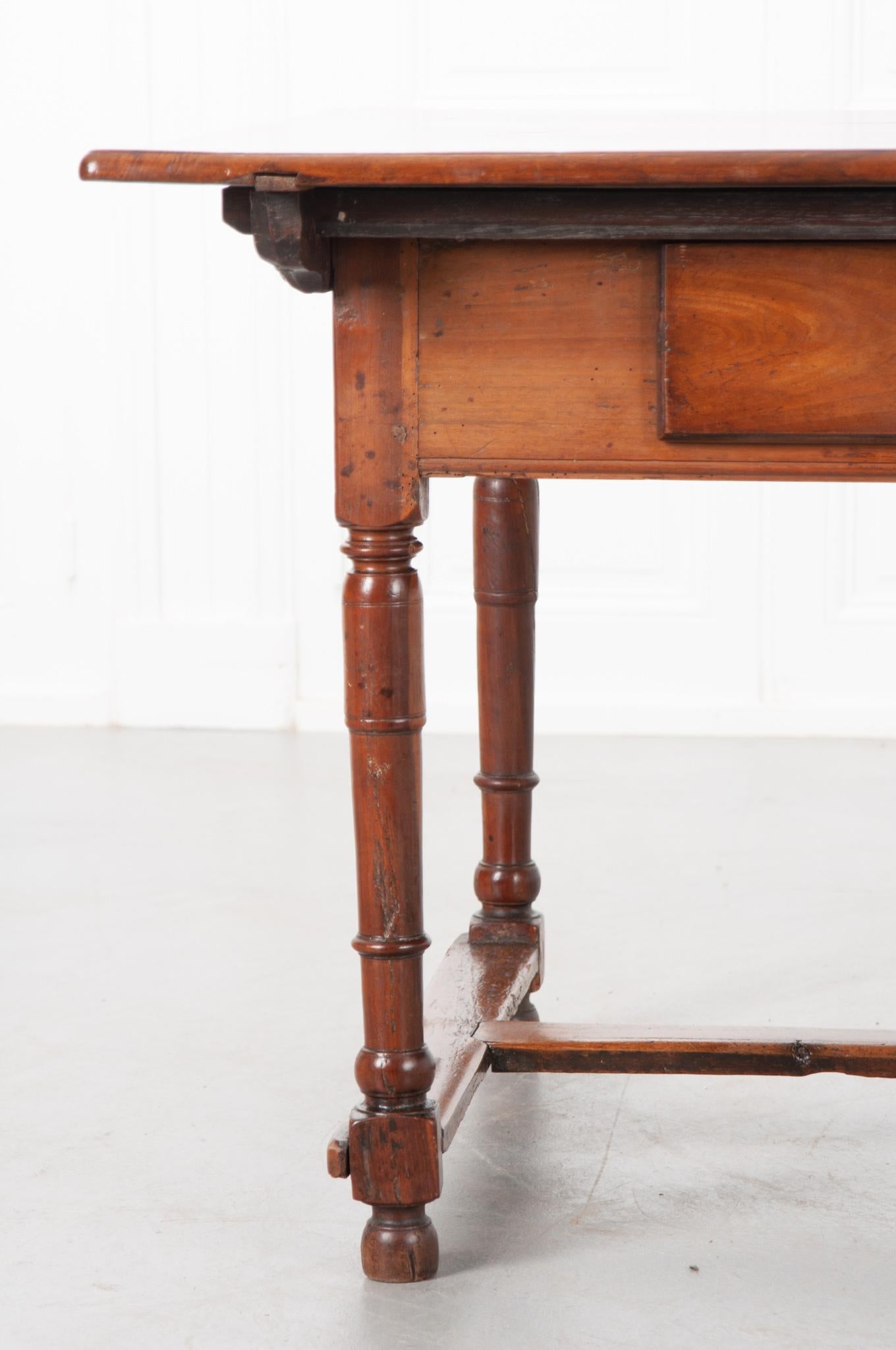 Carved French 19th Century Walnut Center Table
