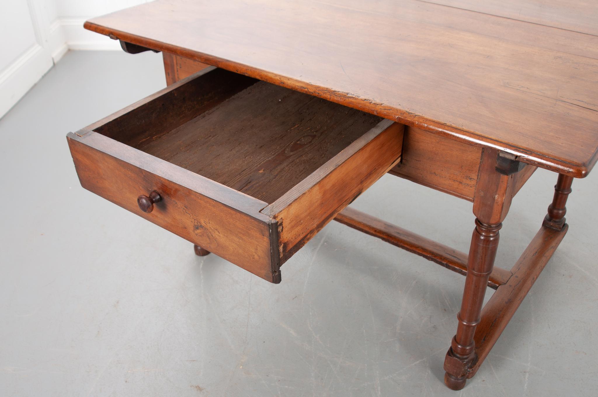 French 19th Century Walnut Center Table 3
