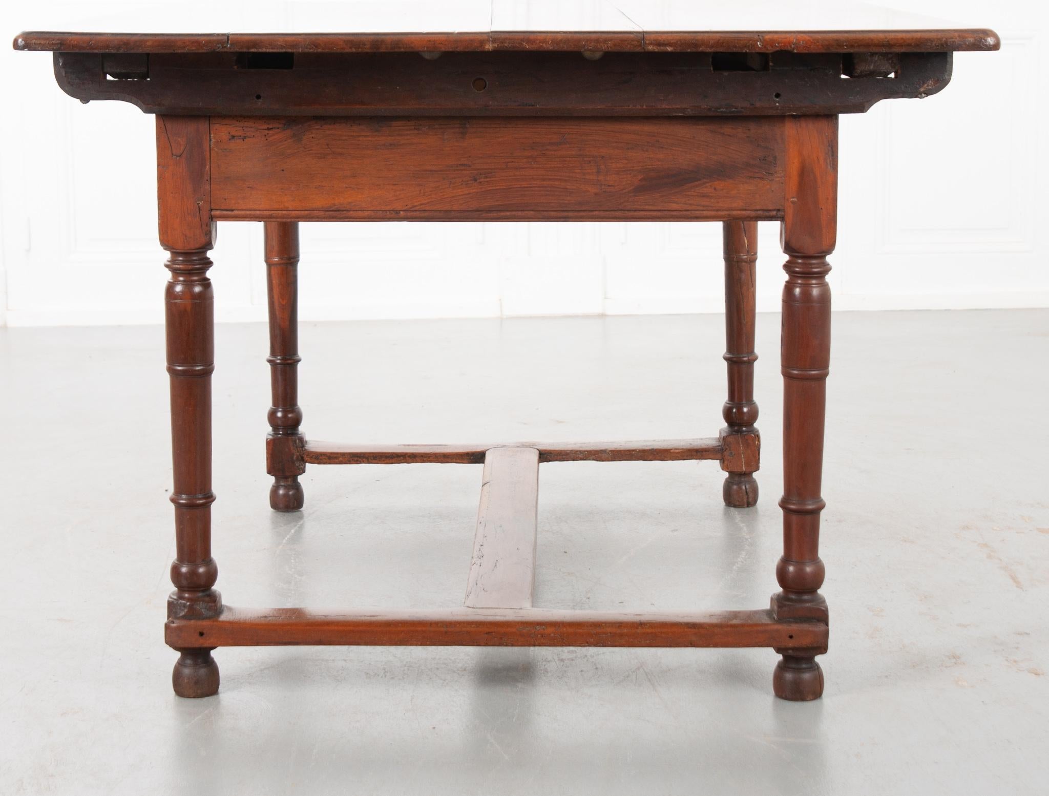 French 19th Century Walnut Center Table 4